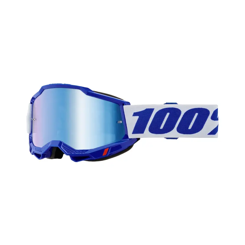 100% Accuri 2 Goggles – Blue Frame With Blue Mirror Lens – #610-5208 1