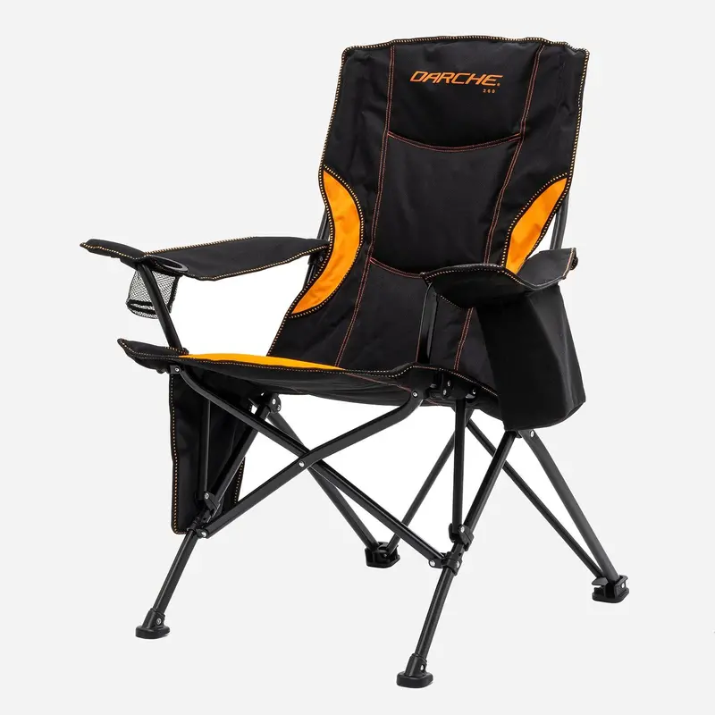 260 Series Dual-Tone Camping Chair – Black & Orange 1