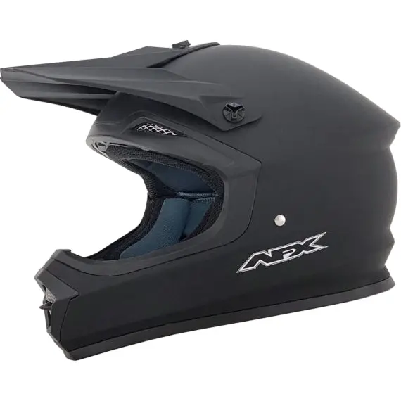 Afx Fx-15 Dot-Certified Matte Black Motorcycle Helmet 1