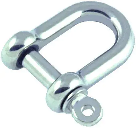 Allen D-Shape Shackle – Compact Stainless Steel Fastening 1