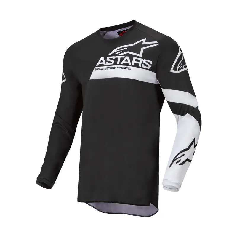 Alpinestars Fluid Chaser Motocross Jersey – Black And White, Xl 1
