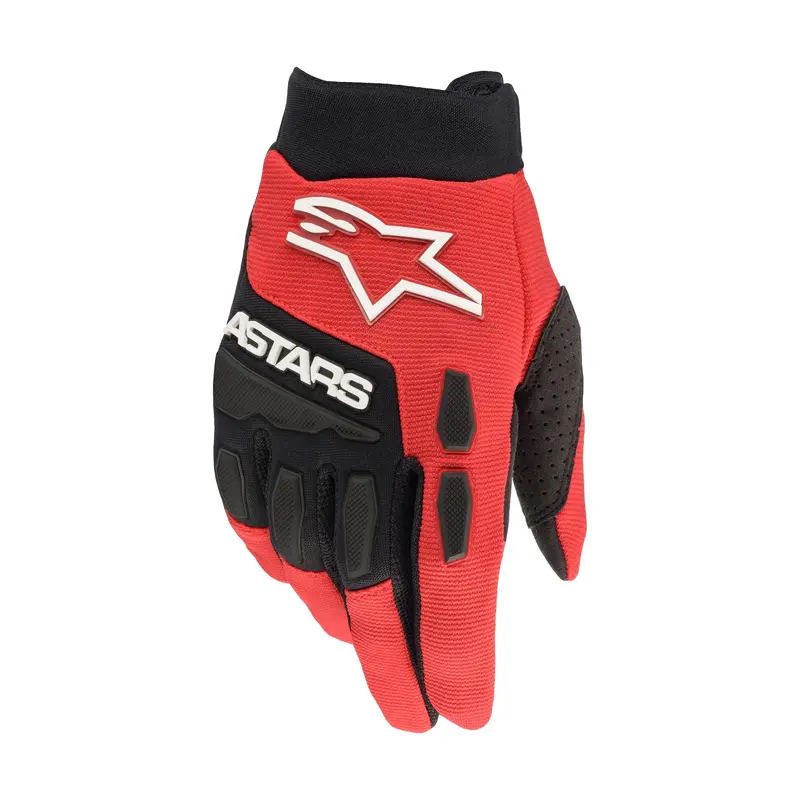 Alpinestars Full Bore Performance Gloves – Bright Red And Black, 2X 1