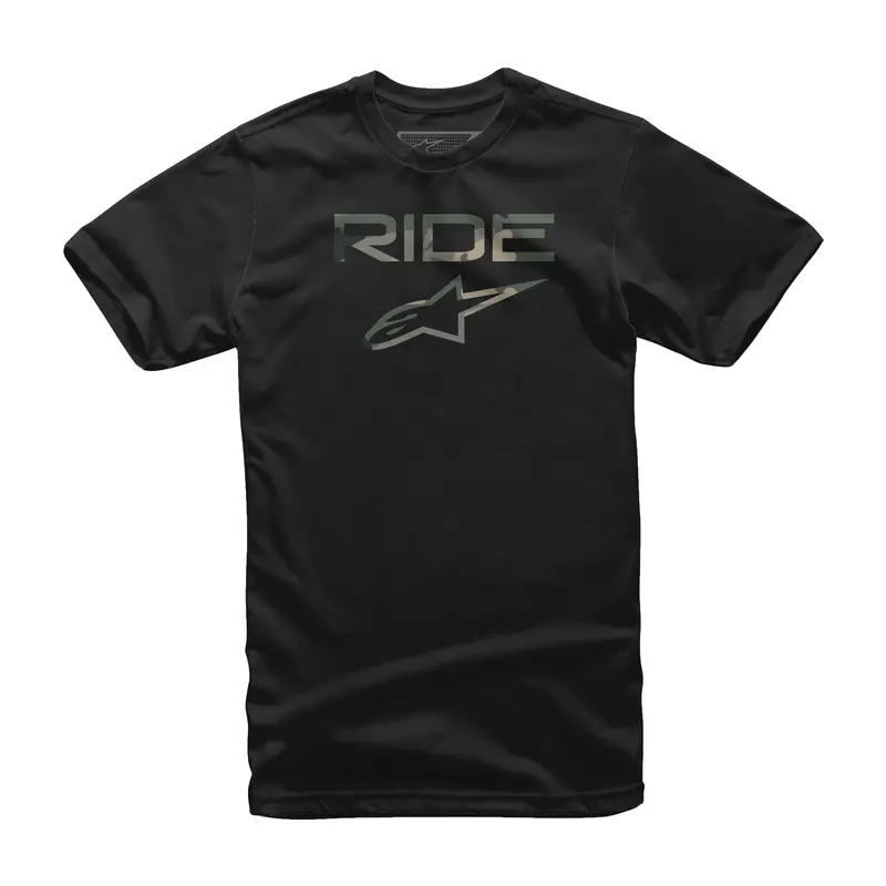 Alpinestars Ride 2.0 Camo T-Shirt – Black (Xl) 1