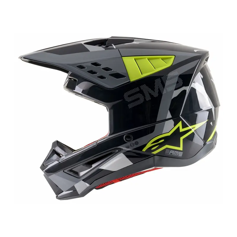 Alpinestars S-M5 Rover Helmet – Anthracite/Yellow Fluorescent/Camo, Xl 1