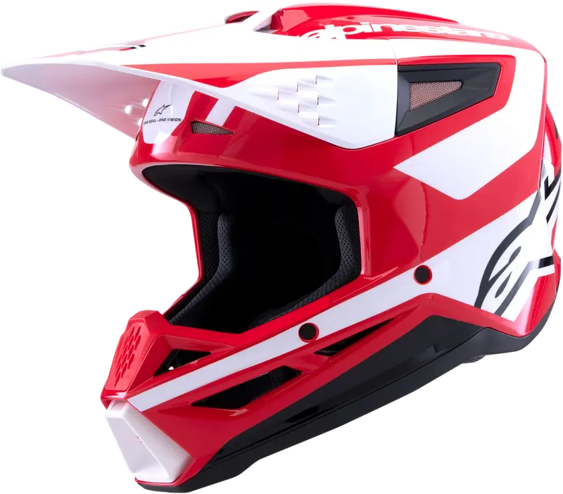 Alpinestars Sm3 Heat Graphic Helmet – Glossy Red/White/Black Finish 1
