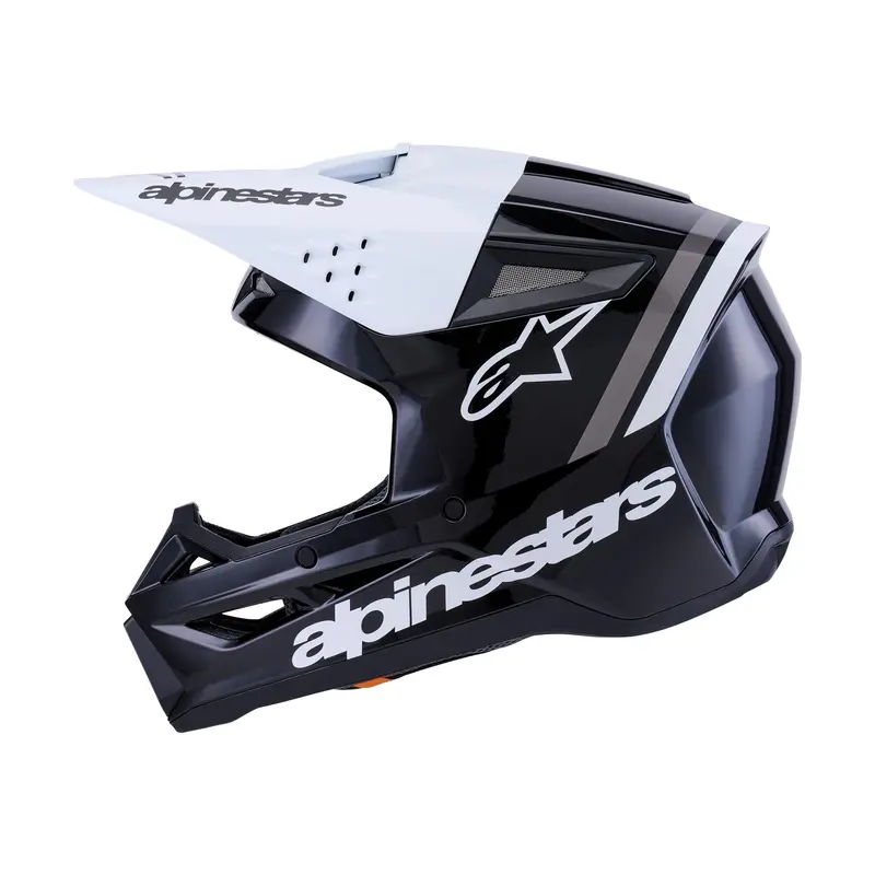 Alpinestars Sm3 Radium Helmet (Glossy Black/White/Gray), Medium - 482-00181M 1