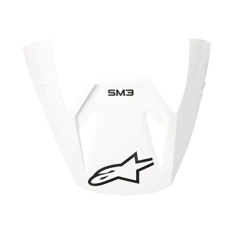 Alpinestars Sm3 Solid Visor Helmet Accessory – White Gloss Finish 1