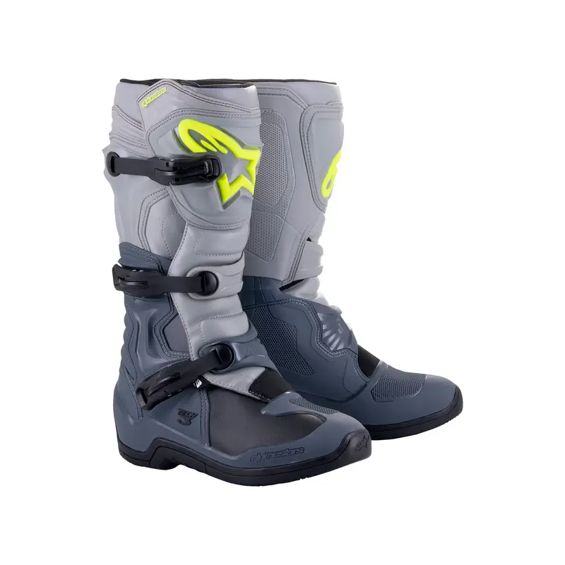 Alpinestars Tech 3 Motorcycle Boots – Gray/Black, Us 8 / Eu 42 (3410-3050) 1
