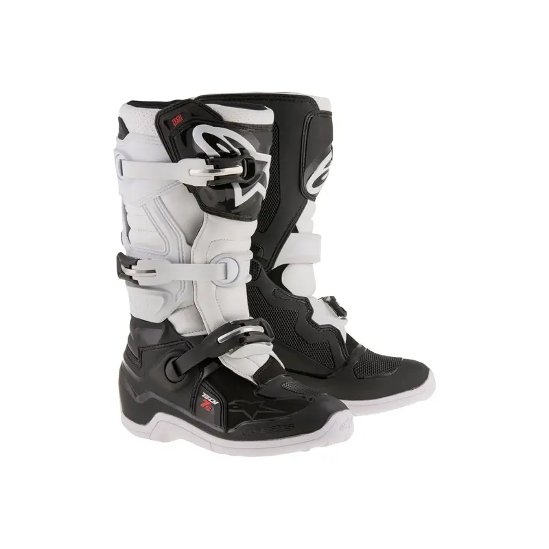 Alpinestars Tech 7S Lightweight Boots – Black/White, Size 5 (482-25205) 1