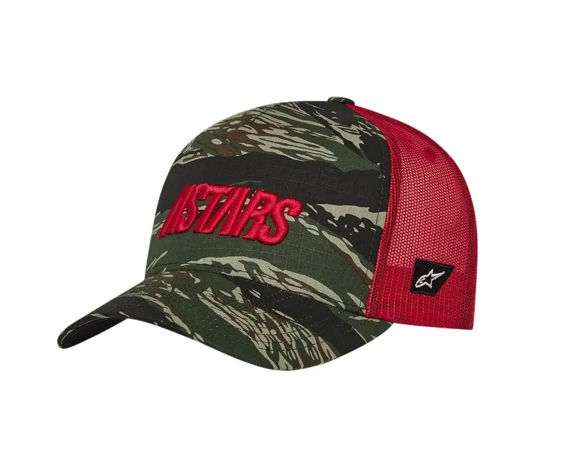 Alpinestars Tropic Military-Style Hat In Red And Tan 1