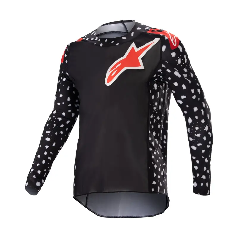 Alpinestars Youth Racer North Jersey – Black And Neon Red, Youth Medium 1