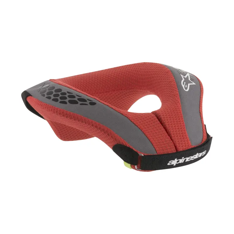 Alpinestars Youth Sequence Neck Support – Black & Red (Youth Large/Extra-Large) 1