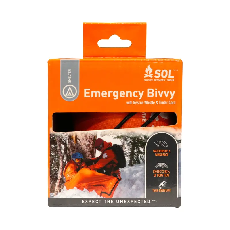 Amk Sol Emergency Bivvy Shelter With Integrated Rescue Whistle (6-Pack) - 62-47500-6 1