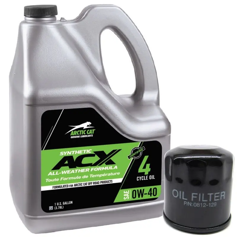Arctic Cat Wildcat Acx 0W-40 Synthetic Oil Change Kit – Optimized For Extreme-Temperature Utv Operation (Part #2436-847) 1