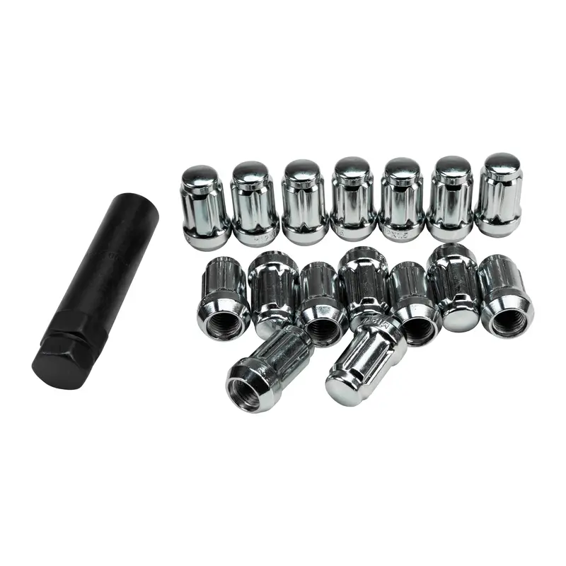 Awc 12Mm X 1.50 Locking Lug Nuts With Theft-Resistant Key – 16-Piece Matte Black Set, 57-94131 1