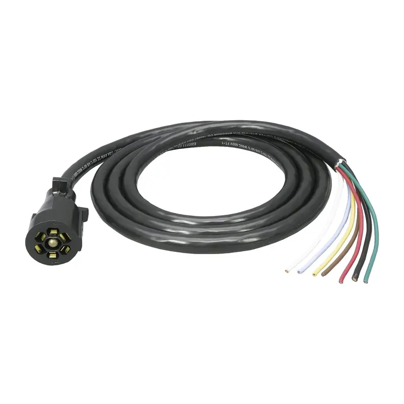 Bargman 7-Way Rv Trailer Wiring Connector Cable – Part #19-0909 1