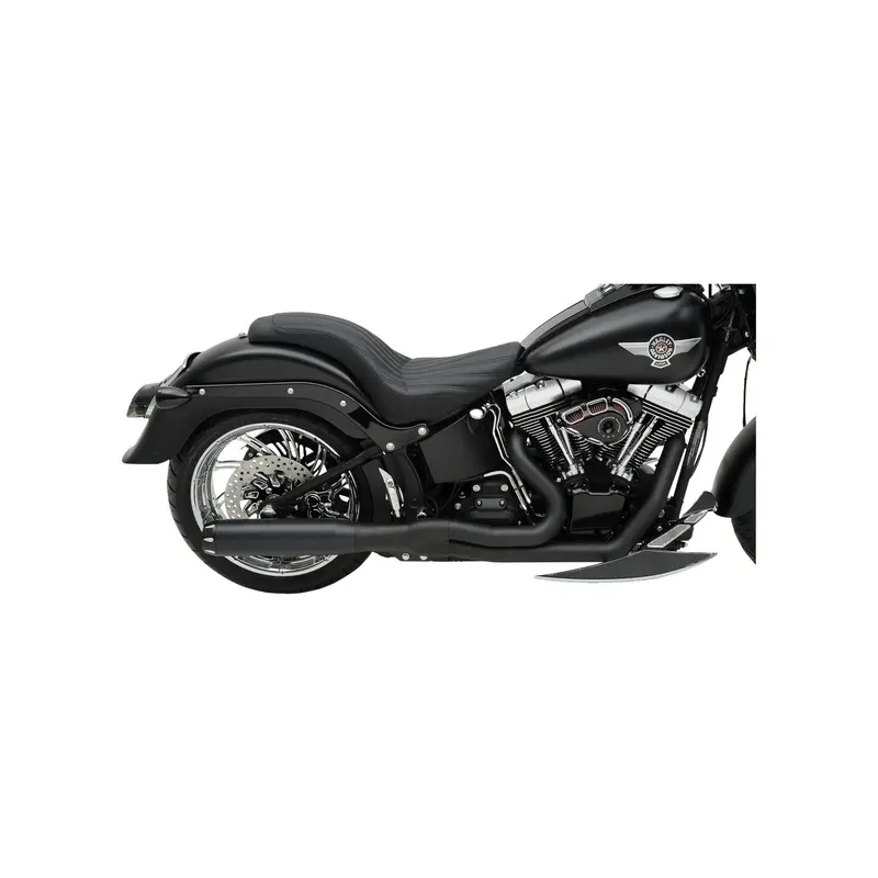 Bassani B1 2:1 Black Exhaust Kit – Compact Dual-Outlet Design 1