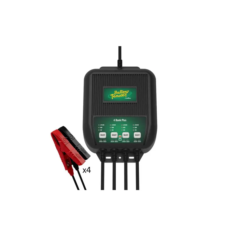Battery Tender Multiple Bank Plus – 4-Station Smart Charger, 56-1140 1