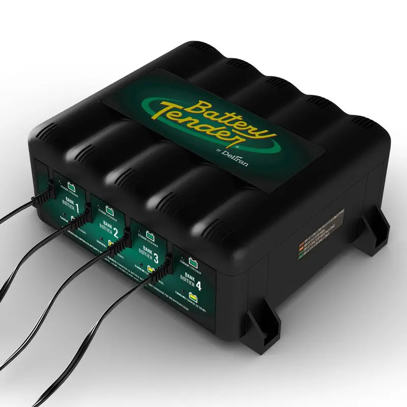 Battery Tender Multiple Bank Plus – 4-Station Smart Charger For Up To Four Batteries, Model 56-1134 1