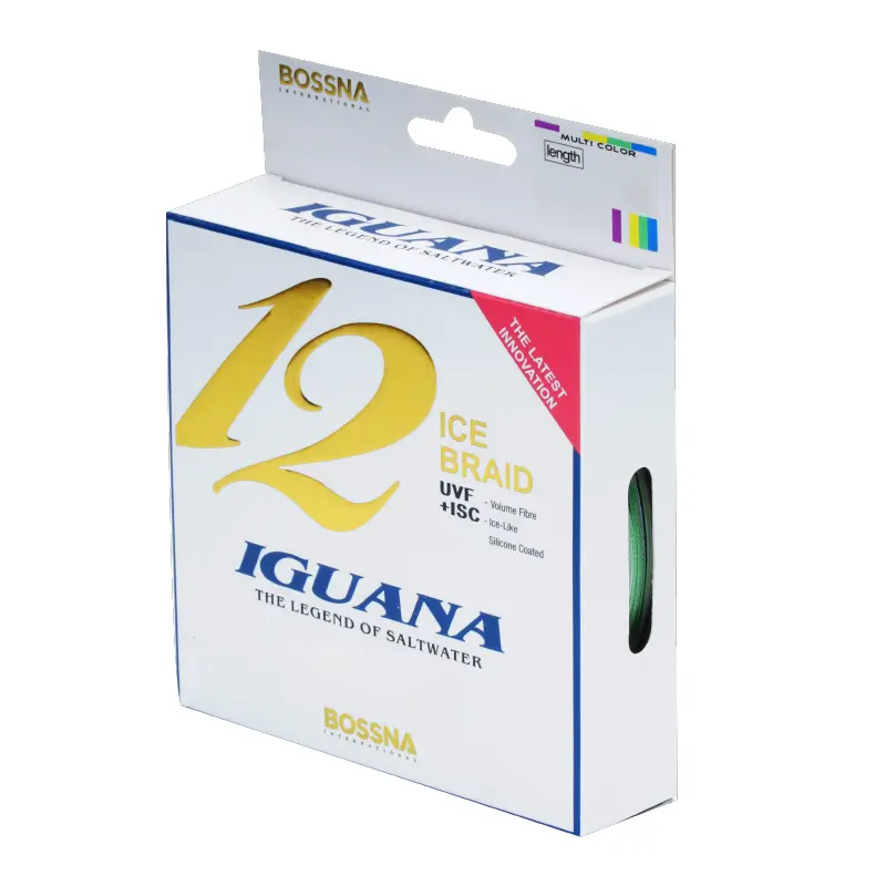 Bossna Iguana 12X Ice Braided Fishing Line – 150M Multicolor 1