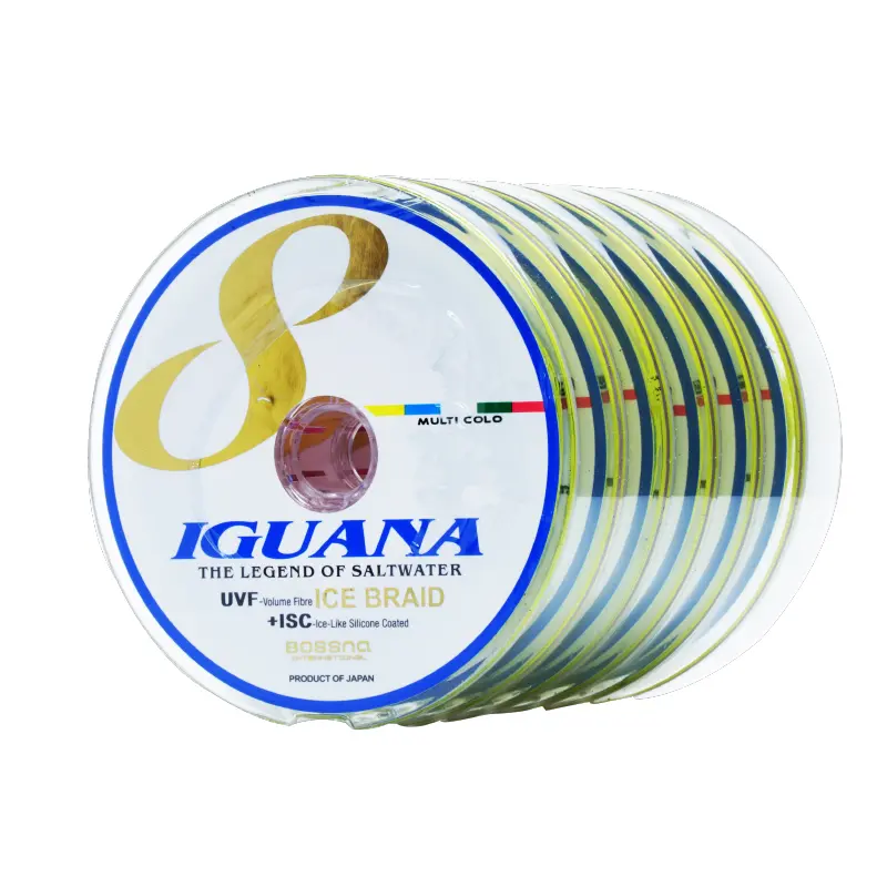 Bossna Iguana 8X Ice Braided Fishing Line – 100M Multicolor 1