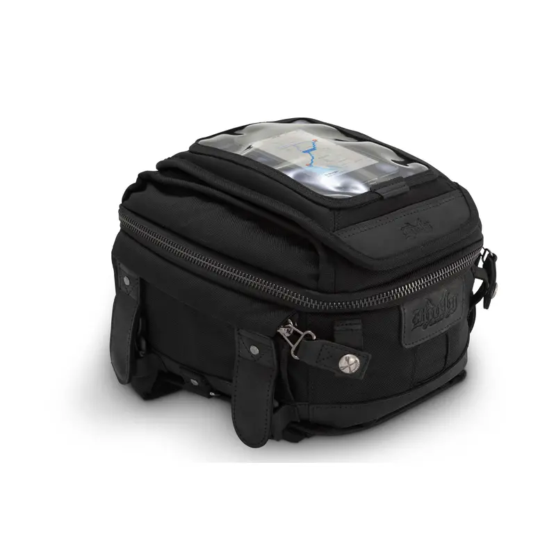 Burly Brand Black Tank Tail Bag – Compact Rear Mount, 750-05509 1