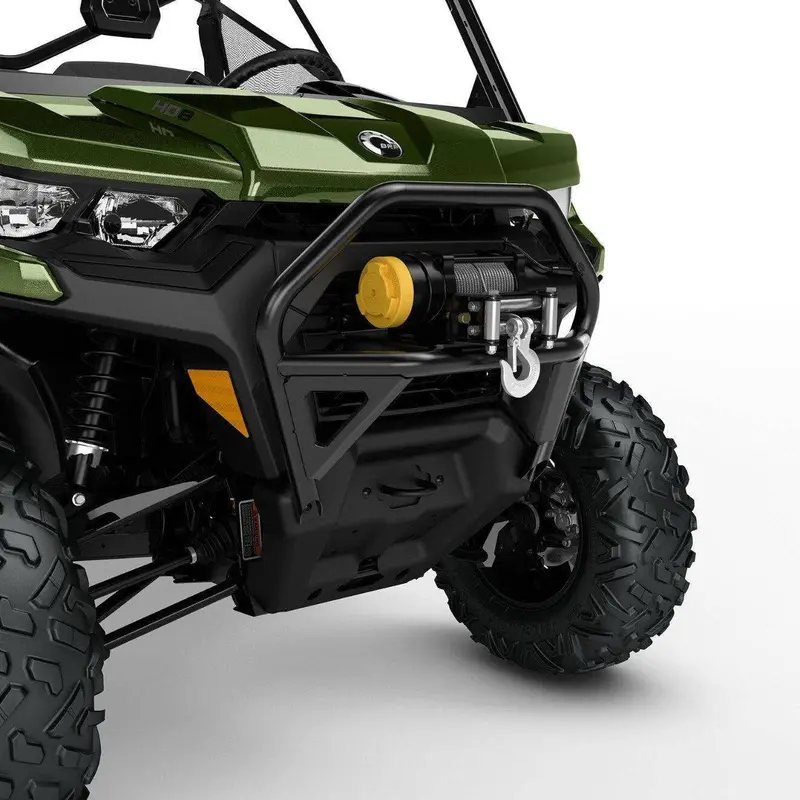 Can-Am Defender Black Mud Front Bumper – All-Terrain Obstacle Defense – Part 715006143 1