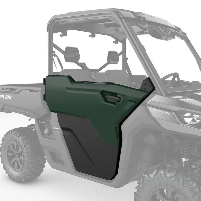 Can-Am Defender Front Deluxe Half Doors – Green Finish 715007201 1