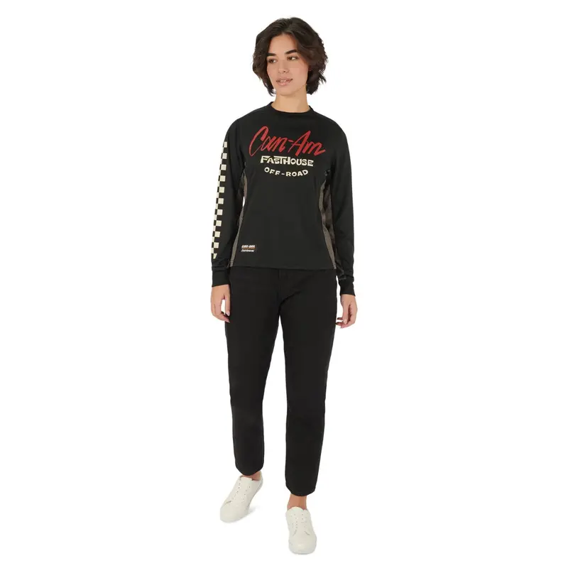 Can-Am X Fasthouse Women'S Black Performance Jersey – Size M 1