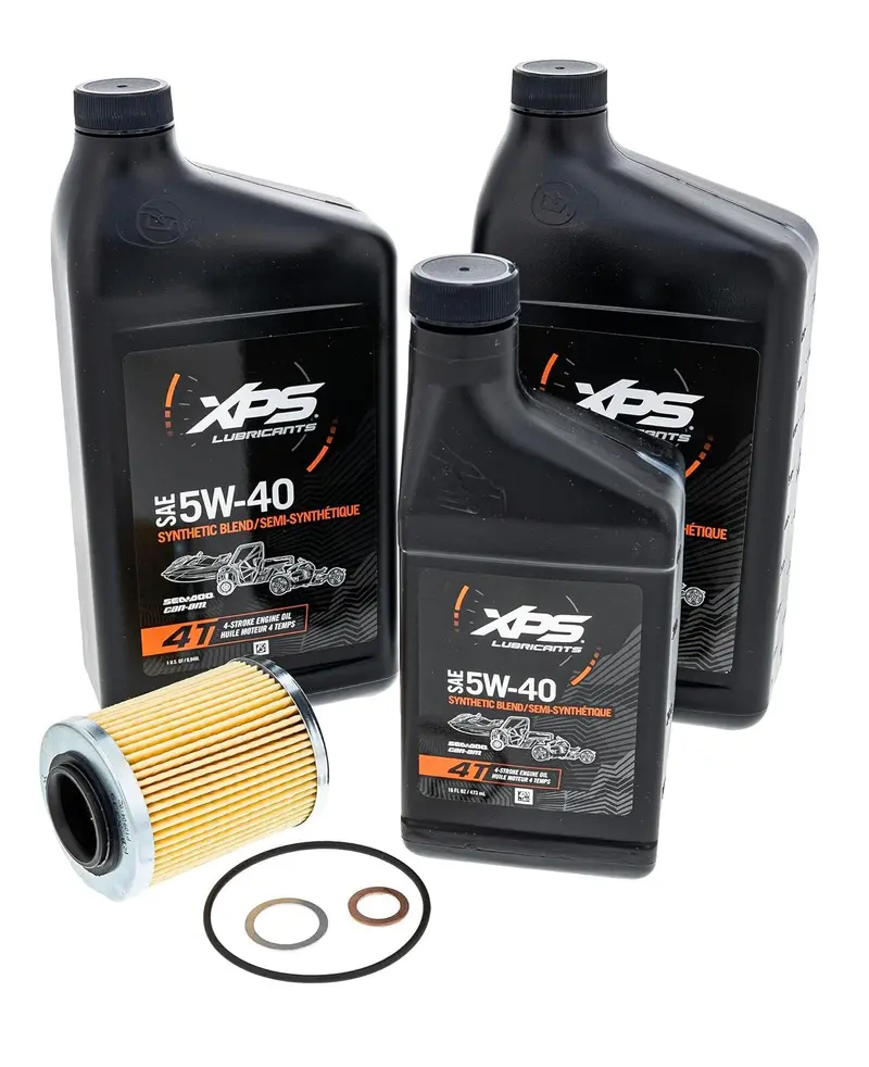 Can-Am Xps 5W-40 Full-Synthetic Engine Oil Change Kit For Rotax 500Cc Engines - Part 779258 1