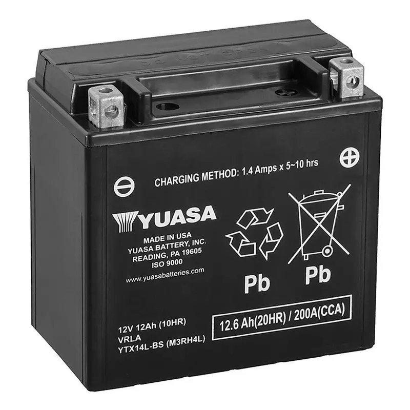 Can-Am Yuasa Ytx14L Battery – Factory-Activated, Maintenance-Free 219800472 1