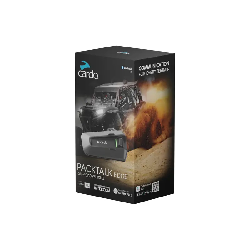Cardo Packtalk Edge Single Off-Road Edition – Rugged Bluetooth Headset 1