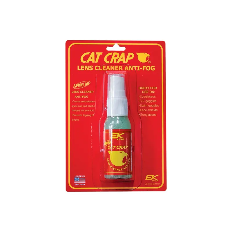 Cat Crap Anti-Fog Lens Cleaner Spray – 0.5 Oz 1