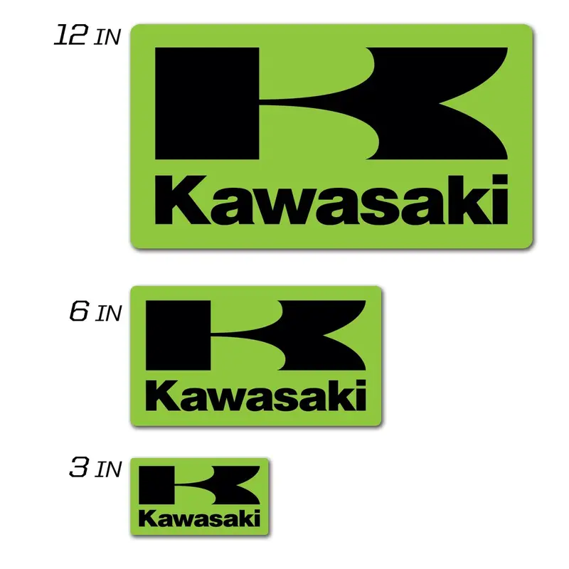 D-Cor Kawasaki Icon 12-Inch Branding Decal For Oem Fitment 1