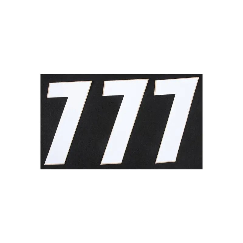 D-Cor Number 7 Decal – 6-Inch White Digit (3-Pack) 1