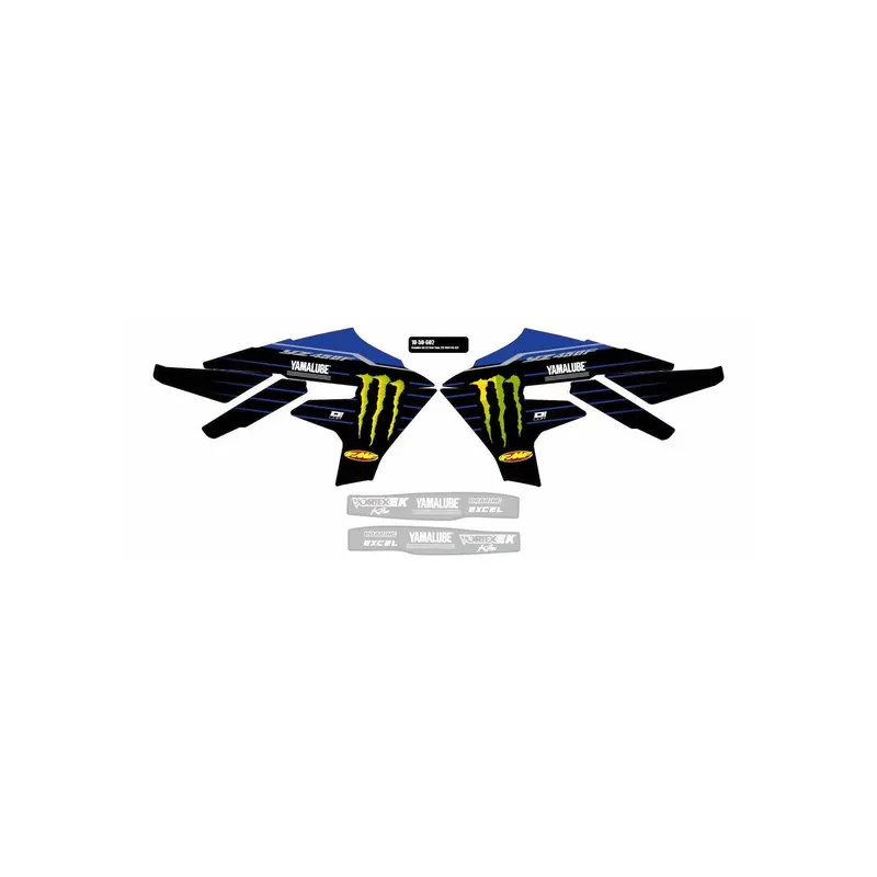 D-Cor Yamaha 22-Star Graphic Kit – Race-Inspired Decals (Model 862-1050602) 1