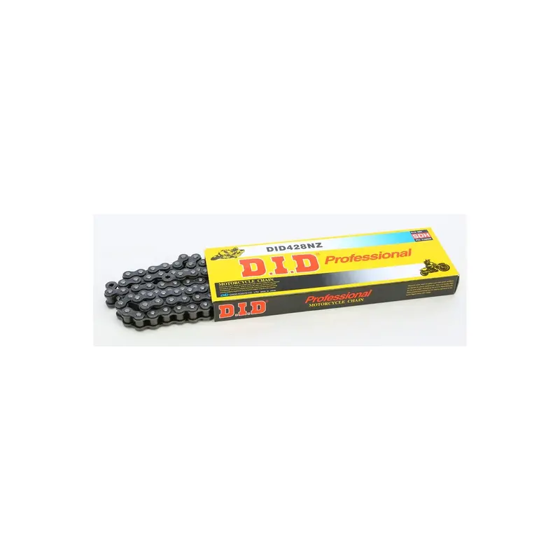 D.I.D 428Nz Super Series Non-O-Ring Chain – 120 Links, Black, Part #690-22120 1