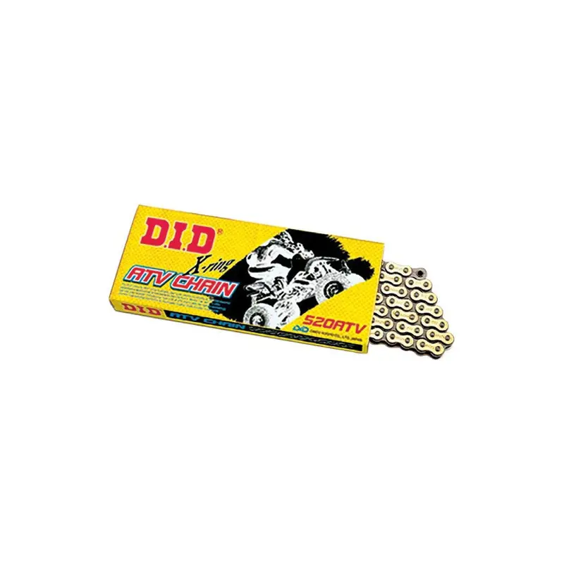 D.I.D 520Atv2 Off-Road Chain, 98 Links, Gold Finish - Model 690-35098 1