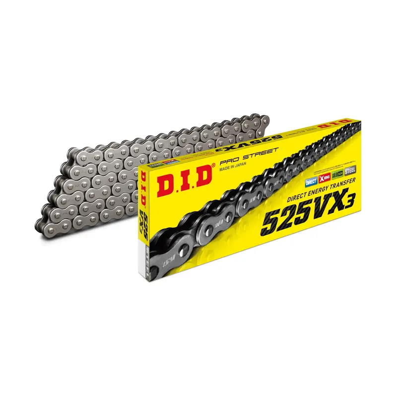 D.I.D 525Vx3 Heavy-Duty Chain – 116 Links, Part #690-11116 1
