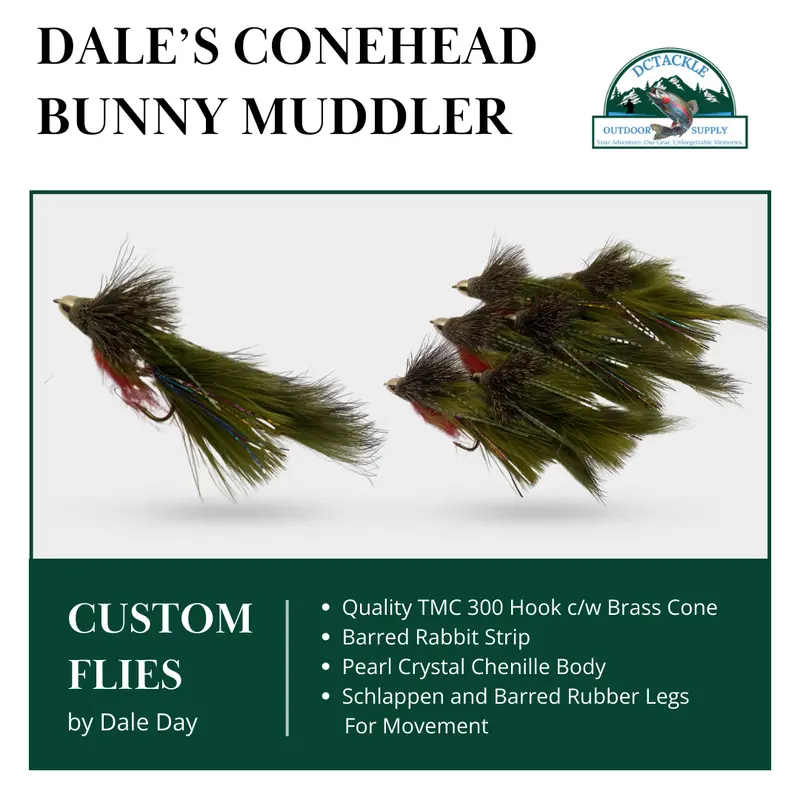 Dales Conehead Bunny Muddler Streamer Fly For Salmon 1