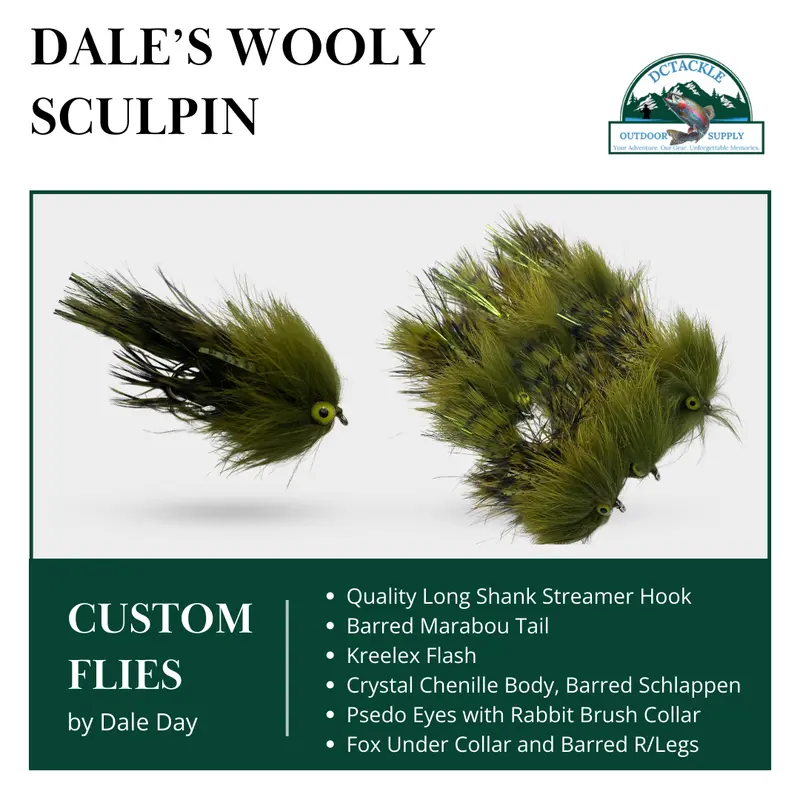 Dales Wooly Sculpin Fly – Streamer Pattern For Trout And Steelhead 1