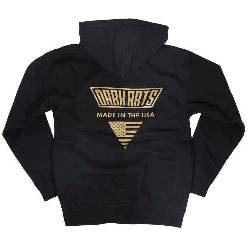 Dark Arts Midweight Hoodless Sweatshirt – Made In Usa, Jet Black 1