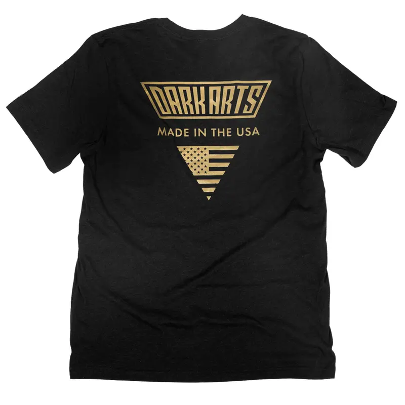 Dark Arts Premium Cotton Tee – Usa-Made, Solid Black 1