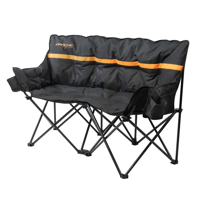Double Barrel Twin-Sized Folding Camping Chair 1