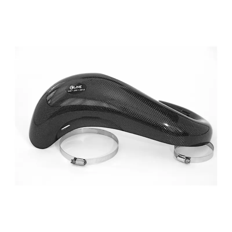 E-Line Carbon Fiber Exhaust Pipe Guards For Beta Dirt Bikes - 677-0004 1