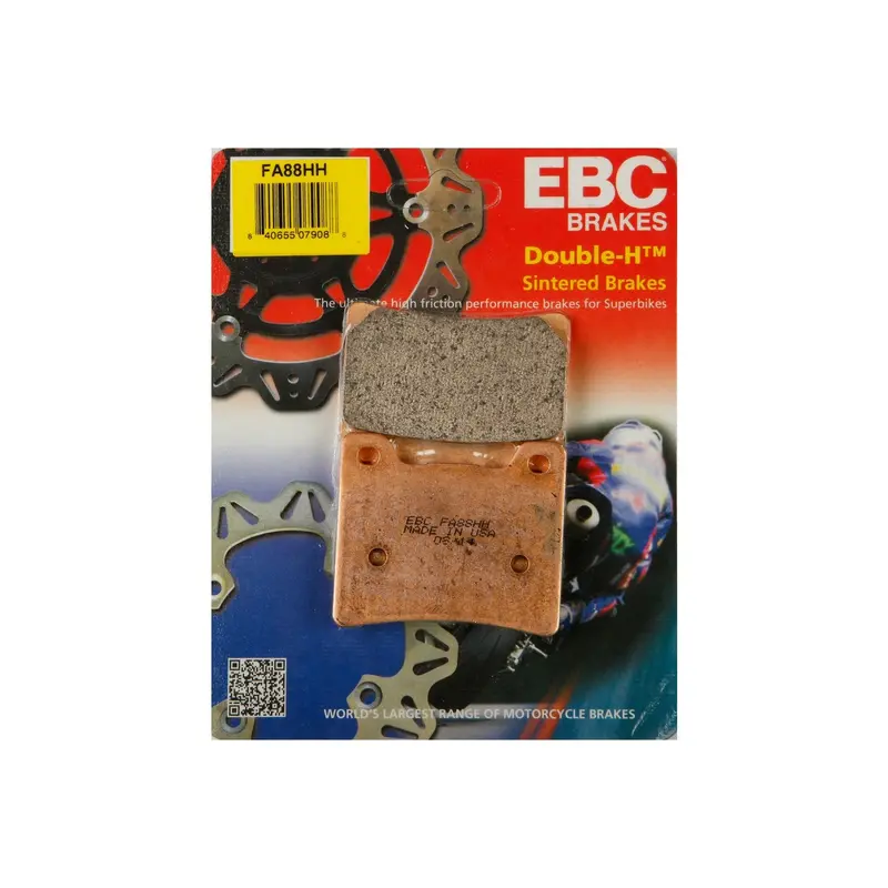 Ebc Double-H Sintered Brake Pads – Fa88Hh High-Temp Racing Compound, Part #15-88H 1