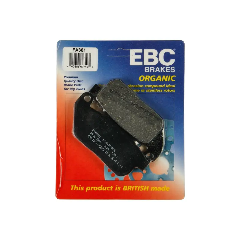 Ebc Low-Dust Organic Brake Pads - Fa381 (15-381) 1
