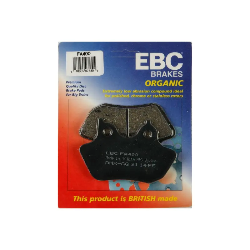 Ebc Organic Brake Pads For Everyday Use - Fa400 (15-400) 1