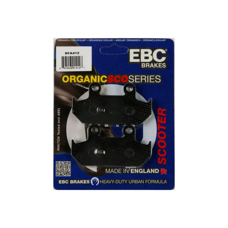 Ebc Organic Front Brake Pads – Sfa412 Series (153-412) 1