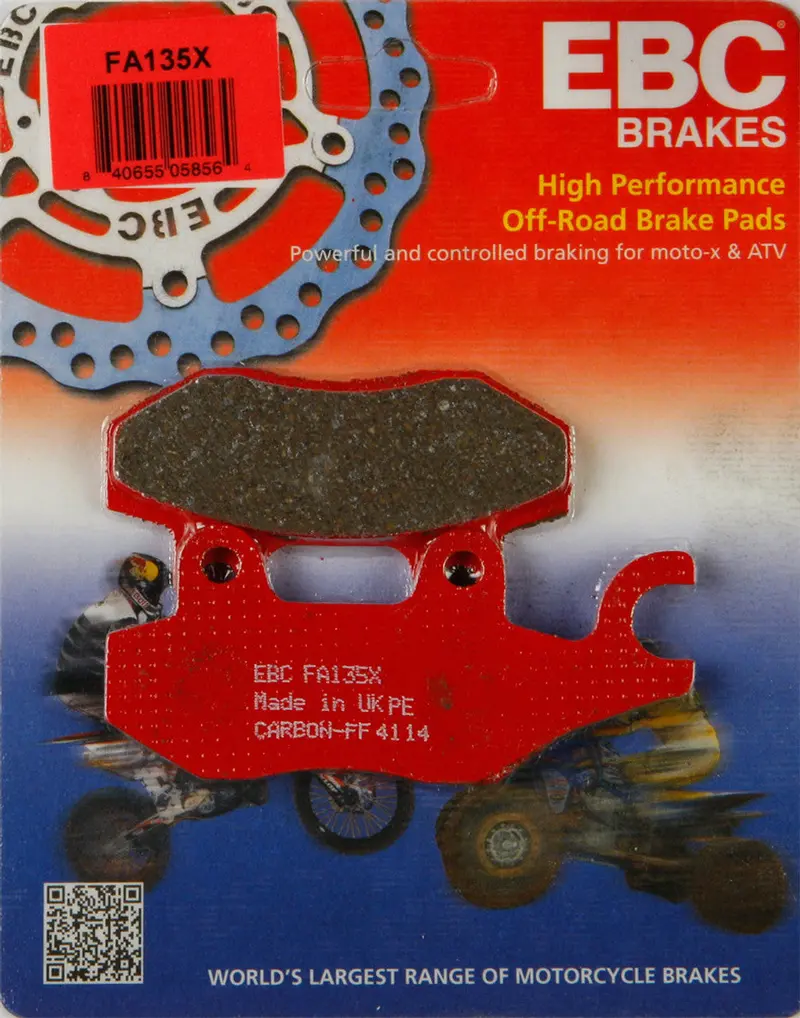 Ebc Organic Front Right Brake Pads For Yamaha Yfz450 & Yfm700R – Oem-Spec Friction Material 1